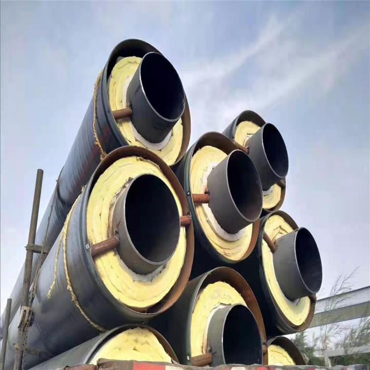 恒诚管道 预制钢套钢保温管 直埋保温管件报价