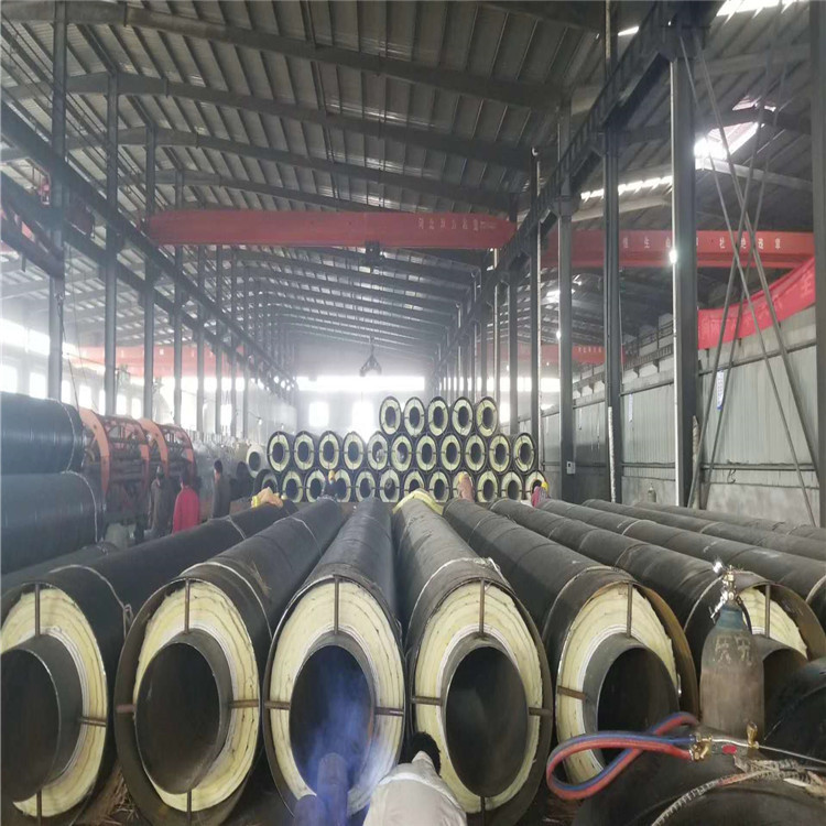 恒诚管道 预制钢套钢保温管 直埋保温管件报价