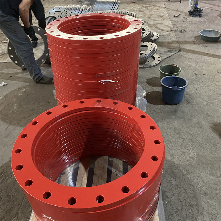 喷涂法兰 环氧粉末涂塑法兰 龙塑管件定制厂家