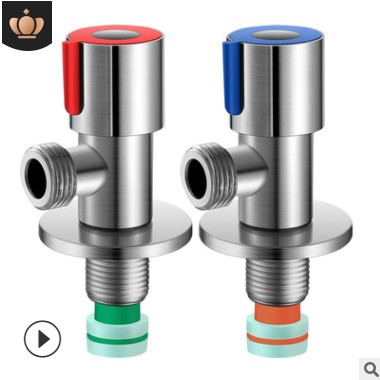 法奥卫浴 全铜三角阀 冷热快开加厚角阀 标准4分口图2