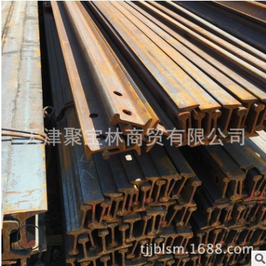 天津轨道钢供应-80公斤钢轨-行车用轨道，天津轨道钢材市场图2