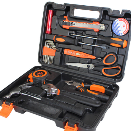 中号20件套组合工具车载应急工具箱家用碳钢五金工具套装304-20图3