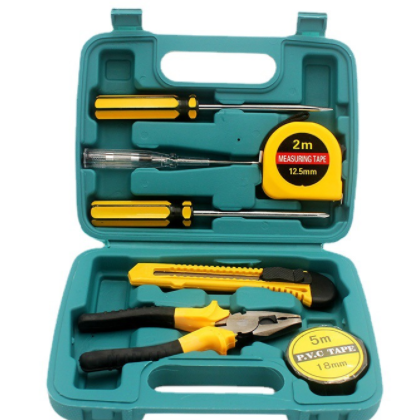 工具套装小8件套五金工具箱 车家两用应急组合工具套装8008G图2