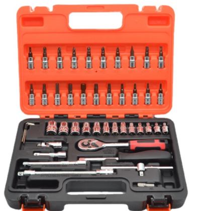 套筒46件套S2批头套筒五金工具 维修组套工具汽修汽配大盒热卖图2