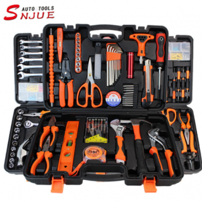 SNJUE五金工具套装 家用手动工具组套扳手螺丝刀汽车维修工具