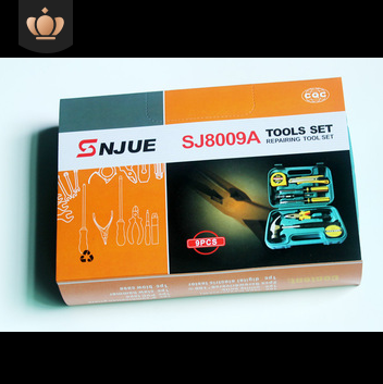 A款手动组合工具套装 电工五金工具 带锤子车家用工具箱套装8009A图2