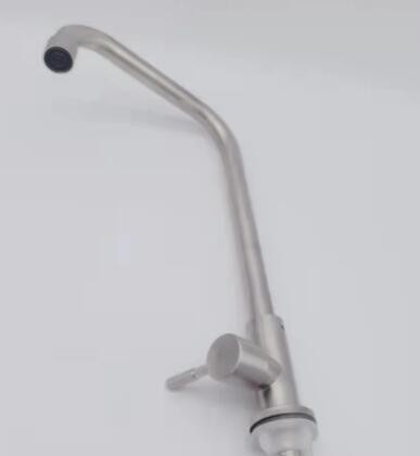 304不锈钢拉丝厨房单冷立式菜盆水槽龙头七字单冷水龙头 厂家直销图2