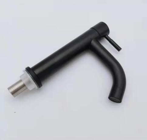 304不锈钢水龙头单冷面盆龙头 黑色烤漆龙头水嘴加高水嘴厂家直销图2