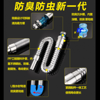 厂家直销 洗手盆台盆面盆水槽下水管 洗衣机拖把池下水器排水管