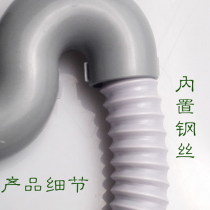 厨房菜盆单槽不锈钢下水器无溢水孔水槽下水防臭防虫过滤防堵漏图2