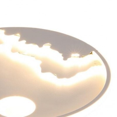 现代简约吸顶灯无极变光 山水花鸟卧室灯 LED书房灯客厅灯具批发