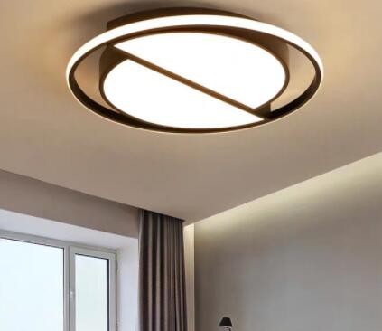 2021新款led吸顶灯圆形创意简约房间卧室灯铁艺餐厅灯北欧客厅灯