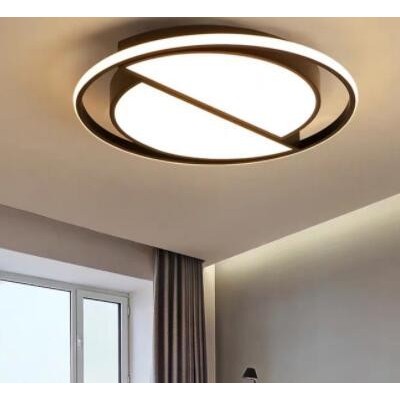 2021新款led吸顶灯圆形创意简约房间卧室灯铁艺餐厅灯北欧客厅灯