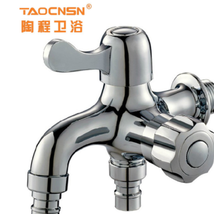 水龙头 多功能双用水龙头铜水龙头 一进二出侧开洗衣机龙头图2