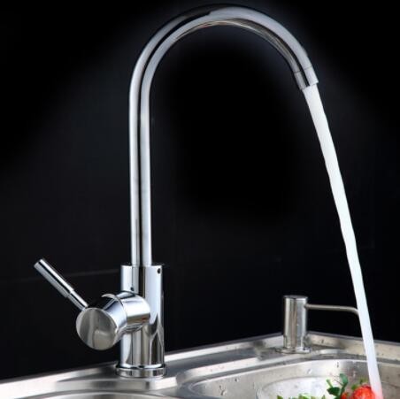 厂家直销冷热厨房水龙头无铅万向旋转不锈钢水槽洗菜盆冷暖水龙头图3