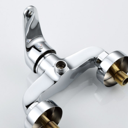 铜暗装淋浴混水阀卫生间面盆菜盆冲洗水龙头冷热电镀浴室防溅龙头图3