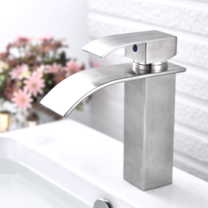 304不锈钢面盆水龙头 阳台四方过滤式冷热出水龙头家用洗手池龙头图2