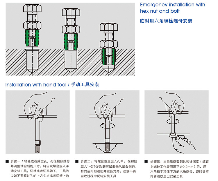 自攻螺套安装750