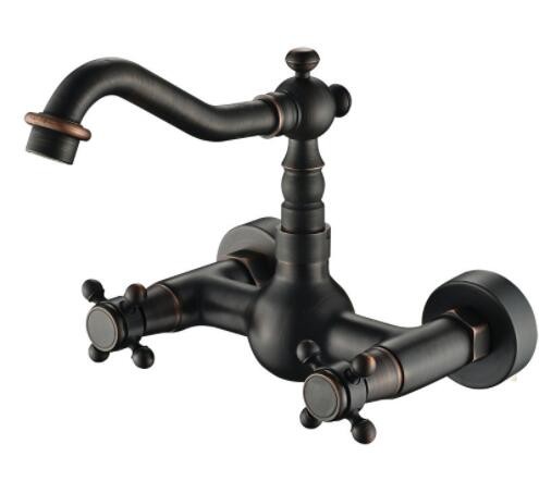 欧式全铜家装仿古简约入墙厨房水龙头可旋转厨房洗菜盆冷热水龙头图2