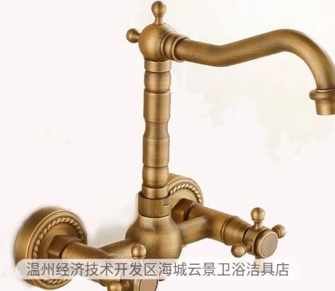欧式全铜家装仿古简约入墙厨房水龙头可旋转厨房洗菜盆冷热水龙头图3