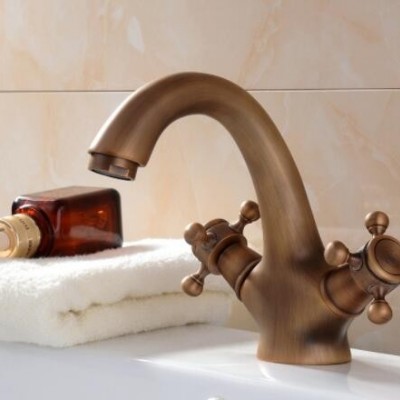 冷热水面盆龙头台盆浴室洗脸盆水龙头仿古台上盆水龙头厨房水龙头