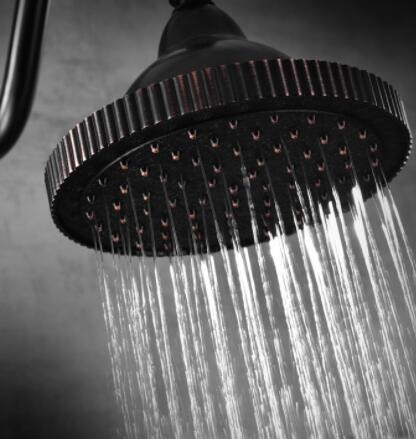 全铜淋浴房冷热水四档调节花洒套装浴室壁挂式黑古铜卫浴花洒暗装图3