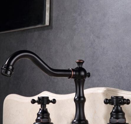 厂家直销欧式家装建材水暖五金台下三孔三件套分离式面盆水龙头图3