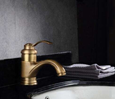 简约复古冷热水面盆龙头台盆浴室洗脸盆水龙头仿古台上盆水龙头图3