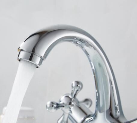 厂家批发直销家装建材水暖五金欧式银色镀铬台下盆面盆水龙头图3