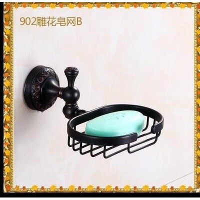 黑古毛巾架浴巾架全铜欧式复古浴室置物架卫生间卫浴五金挂件套装