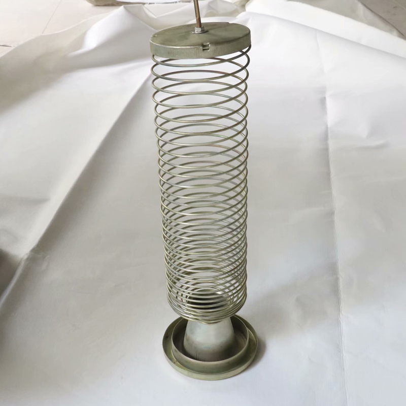 兴佳供应喷塑袋笼有机硅除尘骨架弹簧镀锌伸缩除尘框架