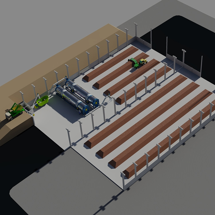 发酵滚筒 滚筒式好氧发酵设备