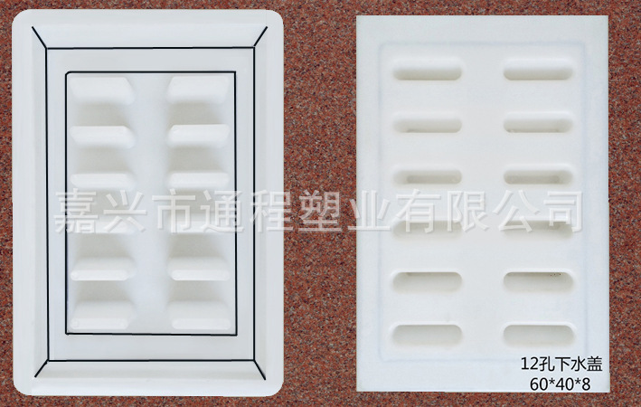 12孔下水盖板：60<i></i>x40x8