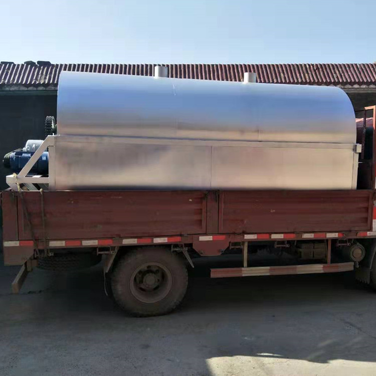 封闭式 芝麻炒货机 物料烘干滚筒炒货机 电加热炒籽机