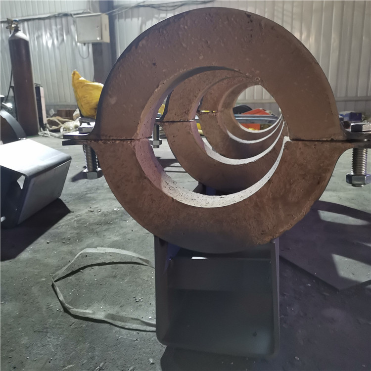 辽宁 单管夹蛭石隔热管托 隔热型管托 志昂管道