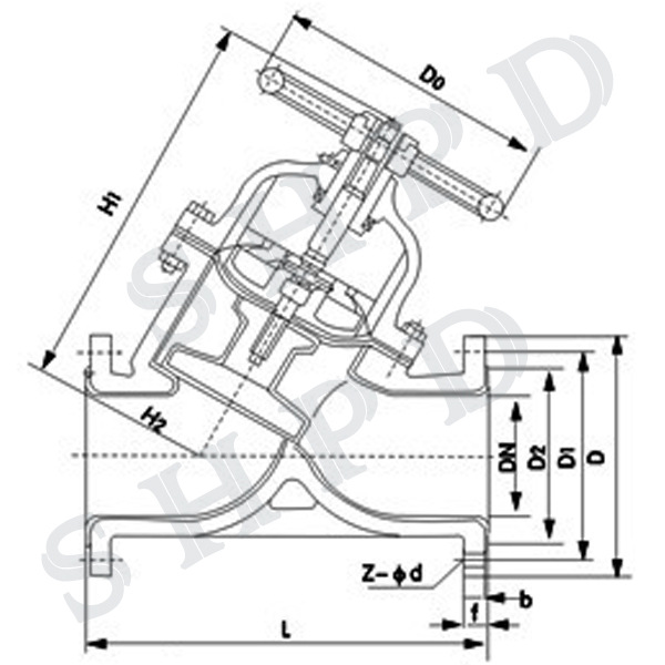 衬氟隔膜阀(直通式)2