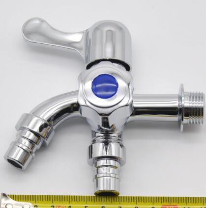 厂家直销 锌合金侧开多功能洗衣机龙头 卫浴批发图2