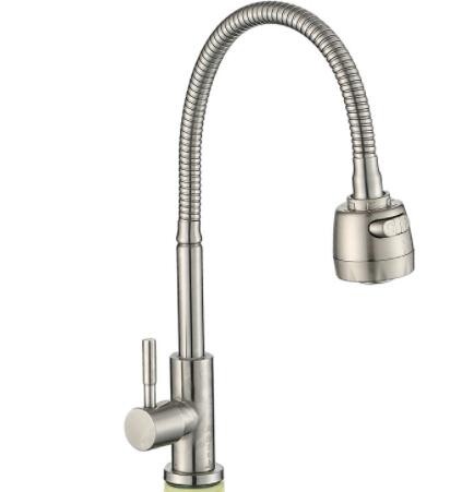 菜盆龙头304万向大立式洁具厂家 洗菜盆龙头 单冷厨房水龙头图2