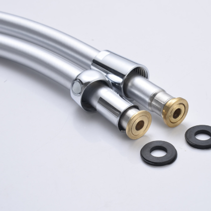 厂家直销1.5米银色pvc花洒软管高压防爆pvc淋浴软管浴室连接管图3