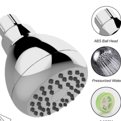 厦颂CUPC美式暗装入墙式节水增压顶喷 淋浴花洒头工程宾馆花洒头图3