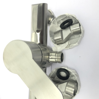 源头厂家 304不锈钢浴缸淋浴水龙头 浴室冷热混水阀暗装圆淋浴图2