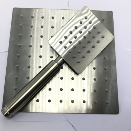 源头厂家花洒套装不锈钢增压沐浴喷头冷热挂墙式家用四方淋浴花洒图3