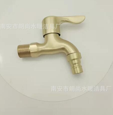 厂家自销4分快开洗衣机水龙头镀铜色水龙头阳台拖把池水龙头图3