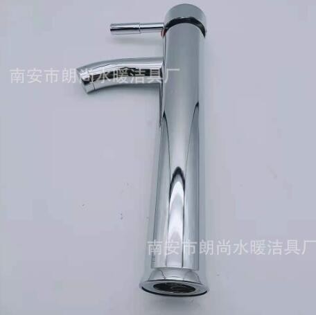 厂家直销面盆水龙头冷热水不锈钢单孔玻璃盆洗手洗脸盆台上水龙头图2