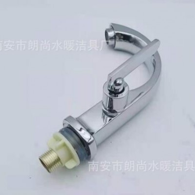 厂家自销月弯面盆龙头 洗脸盆水龙头 合金单冷单水龙头