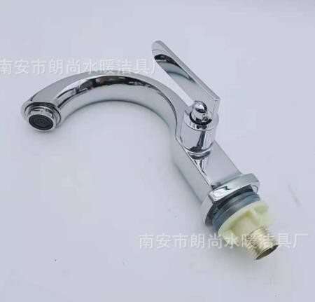 厂家自销月弯面盆龙头 洗脸盆水龙头 合金单冷单水龙头图3