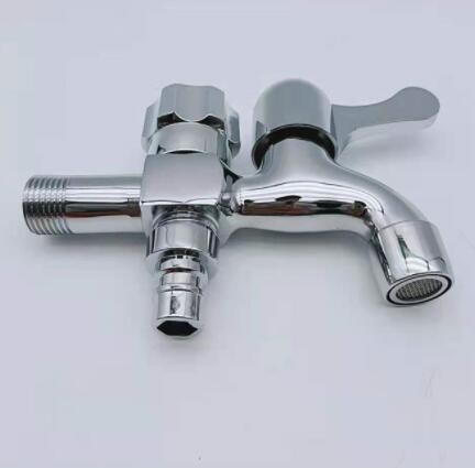 厂家直销铜一进两出双用水龙头洗衣机水龙头阳台水龙头多功能龙头图2