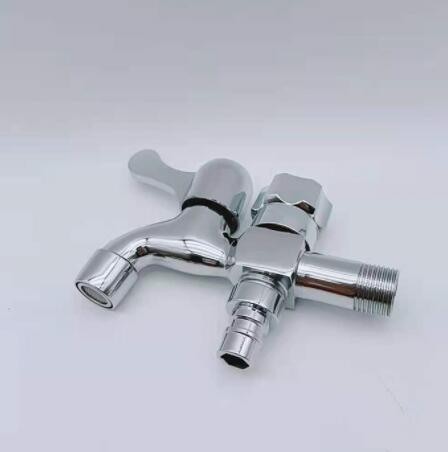 厂家直销铜一进两出双用水龙头洗衣机水龙头阳台水龙头多功能龙头图3