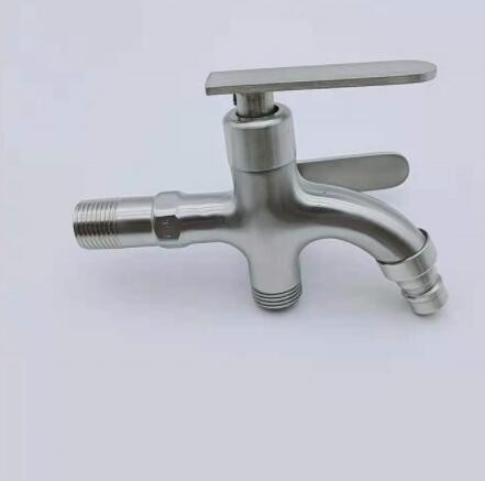 厂家自销一进两出不锈钢水龙头洗衣机水龙头拖把池阳台水龙头图2