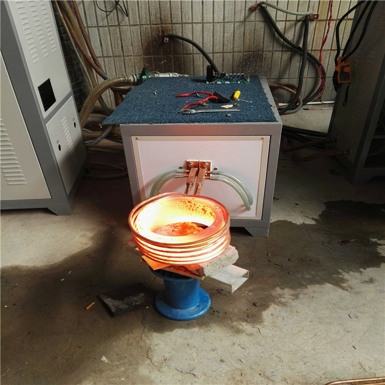 钎杆加热设备锚杆加热规格  郑州国韵   卡箍高频加热